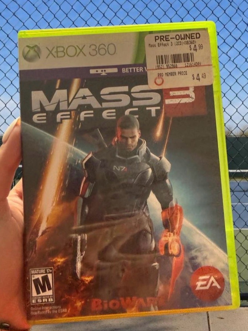Mass Effect 3 (Xbox 360) - Green Case